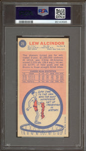 1969 Topps #25 Lew Alcindor Rookie HOF Milwaukee Bucks PSA 5.5 EX+