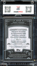 Load image into Gallery viewer, 2016 Topps Museum Sandy Koufax Auto /10 Silver HOF Los Angeles Angels
