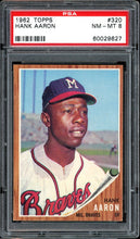 Load image into Gallery viewer, 1962 Topps #320 Hank Aaron HOF Milwaukee Braves PSA 8 NM-MT
