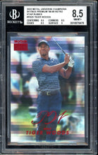Load image into Gallery viewer, 2022 Metal Universe Champions Skybox Premium Tiger Woods '98-99 Retro Star Rubies /50 BGS 8.5
