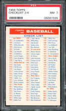 Load image into Gallery viewer, 1956 Topps Checklist 2/4 PSA 7 NM
