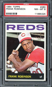 1964 Topps #260 Frank Robinson HOF Cincinnati Reds PSA 8 NM-MT