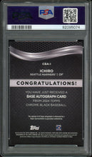 Load image into Gallery viewer, 2024 Topps Chrome Black Ichiro Auto Orange /25 Seattle Mariners PSA 10 Gem Mint
