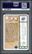Load image into Gallery viewer, 1989 Upper Deck #1 Ken Griffey Jr. Rookie Auto HOF Seattle Mariners PSA 7 Auto 10
